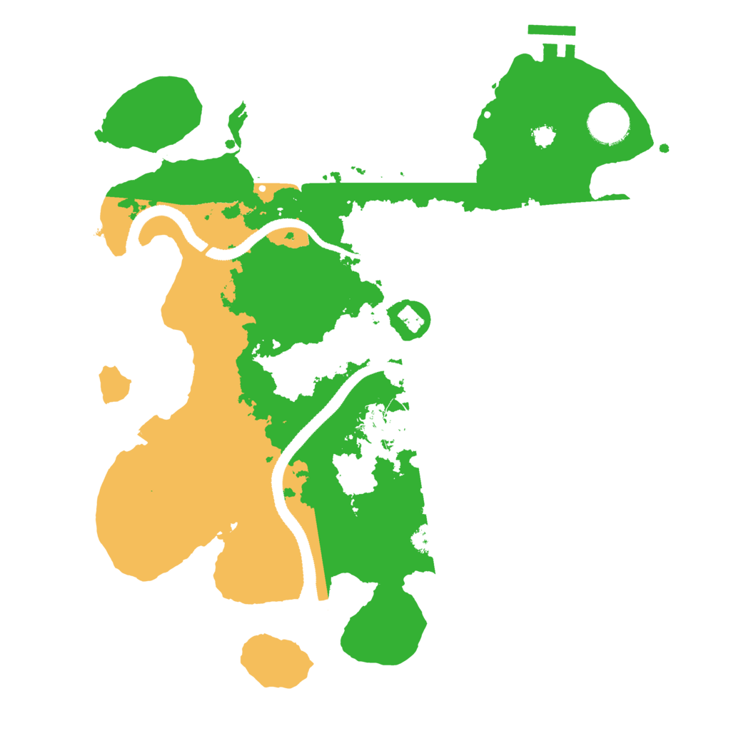 Biome Rust Map: Procedural Map, Size: 3100, Seed: 4115