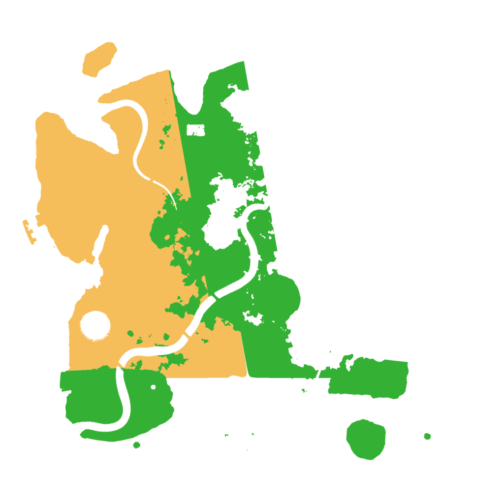 Biome Rust Map: Procedural Map, Size: 3000, Seed: 261121