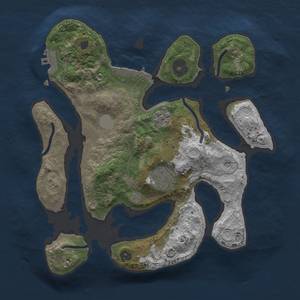 Thumbnail Rust Map: Procedural Map, Size: 2700, Seed: 10, 10 Monuments