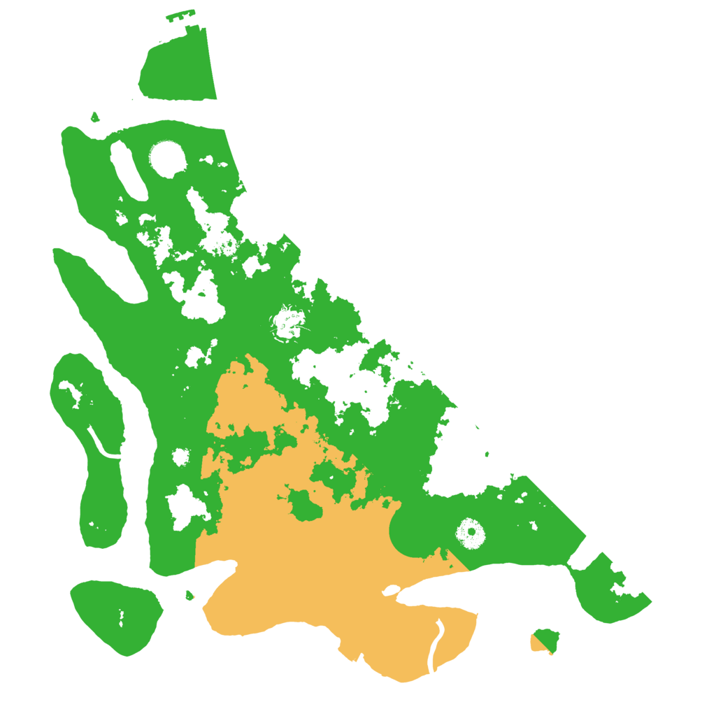 Biome Rust Map: Procedural Map, Size: 3700, Seed: 21396