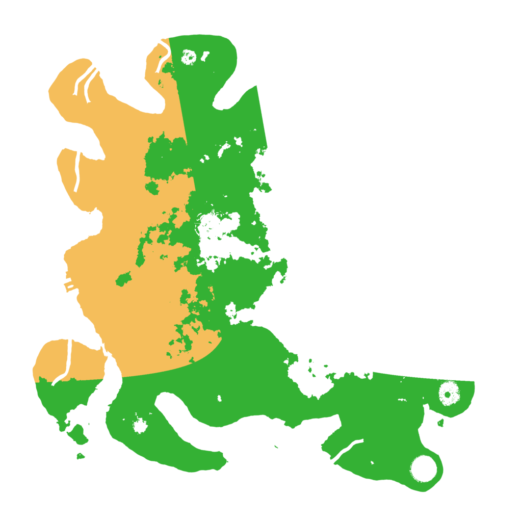 Biome Rust Map: Procedural Map, Size: 3500, Seed: 532151