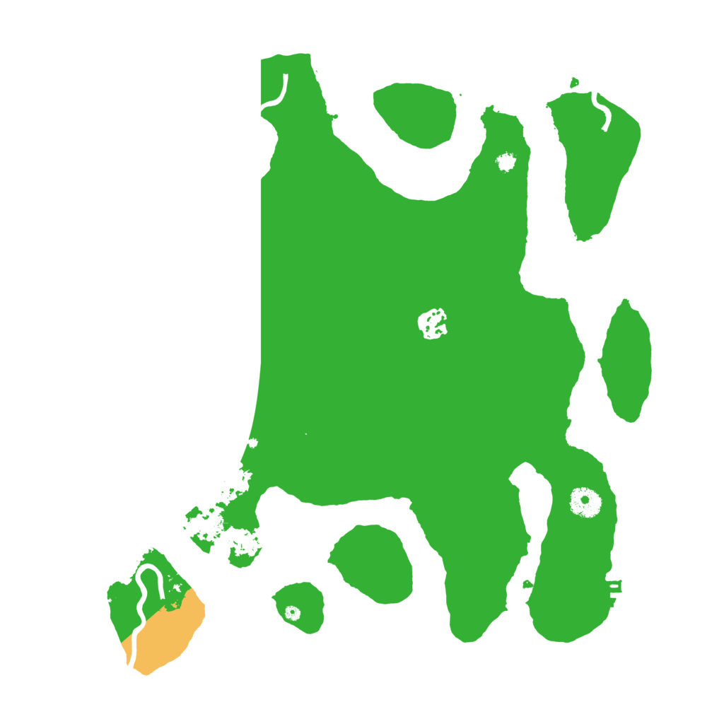 Biome Rust Map: Procedural Map, Size: 3550, Seed: 48481