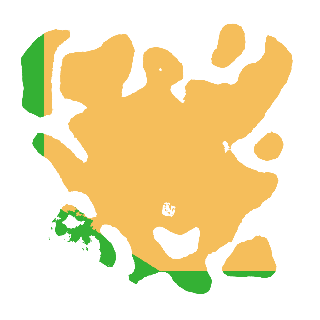 Biome Rust Map: Barren, Size: 3500, Seed: 524474841