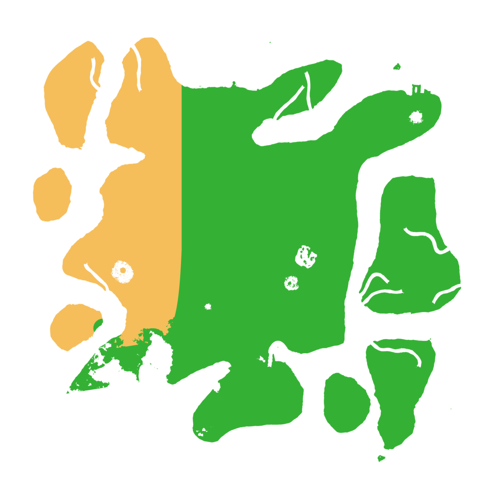 Biome Rust Map: Procedural Map, Size: 3500, Seed: 6825