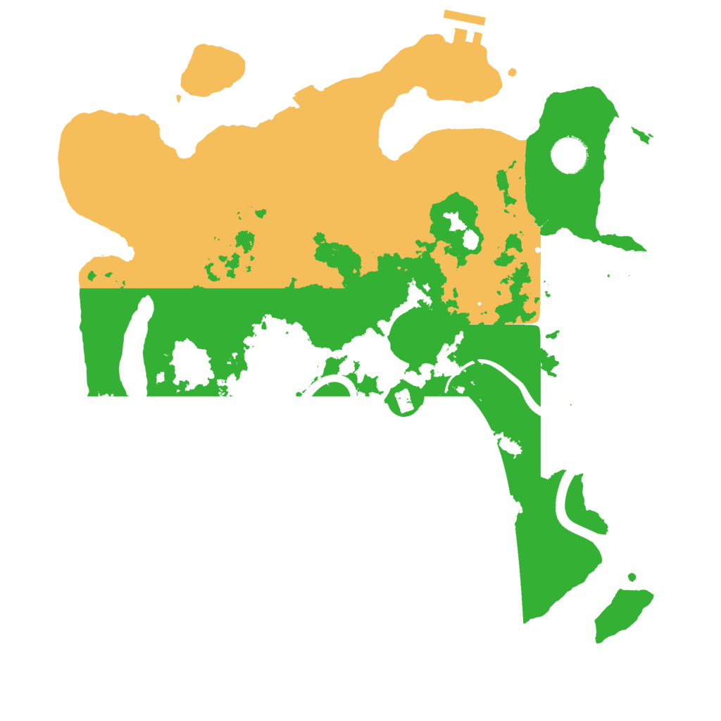 Biome Rust Map: Procedural Map, Size: 3500, Seed: 342812386