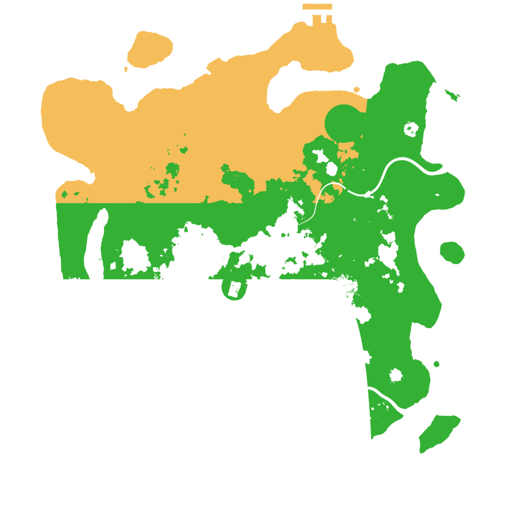 Biome Rust Map: Procedural Map, Size: 3500, Seed: 342812386