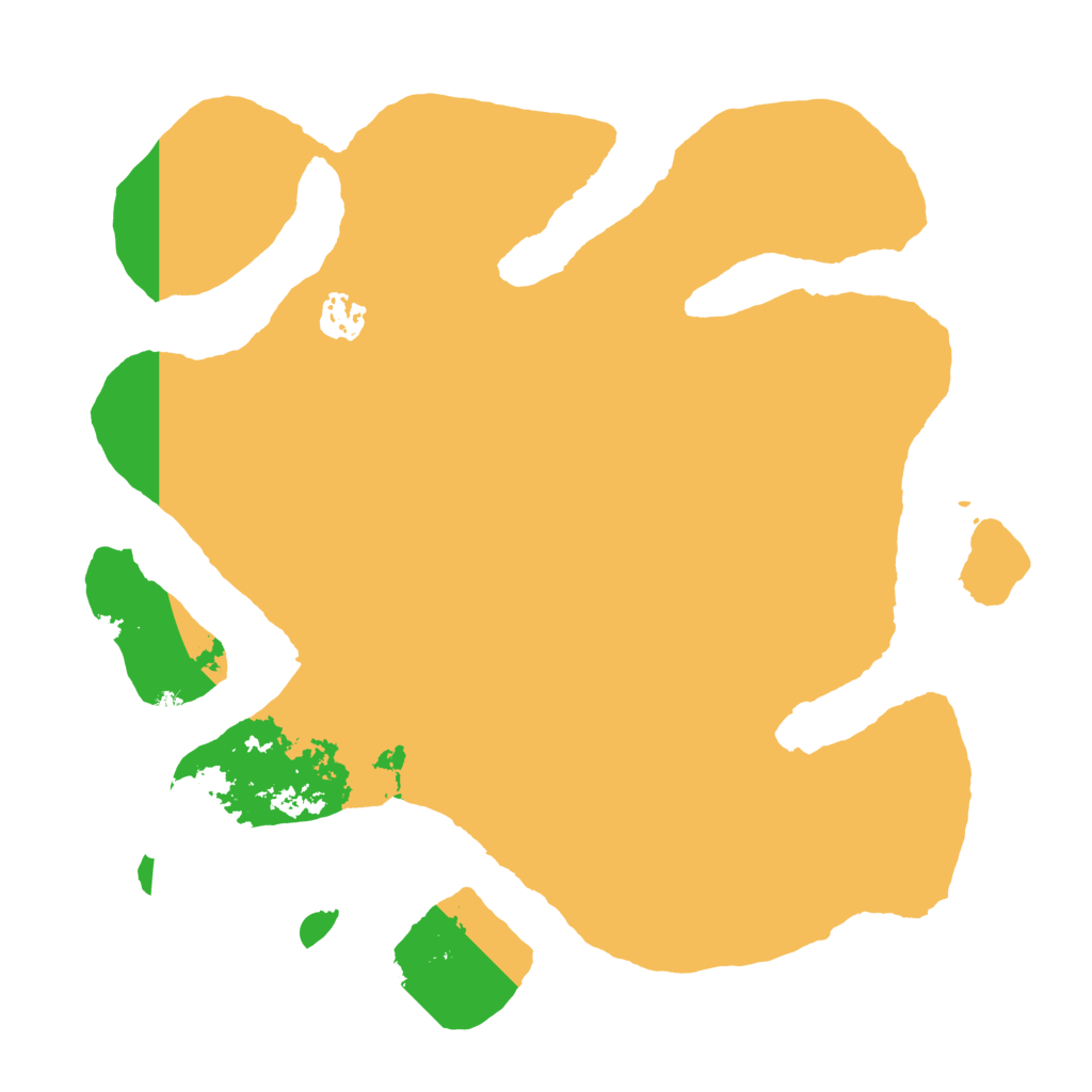 Biome Rust Map: Barren, Size: 3500, Seed: 1334977467