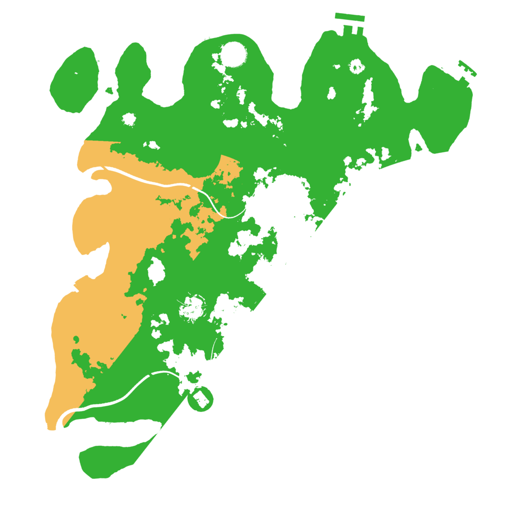 Biome Rust Map: Procedural Map, Size: 3550, Seed: 899549