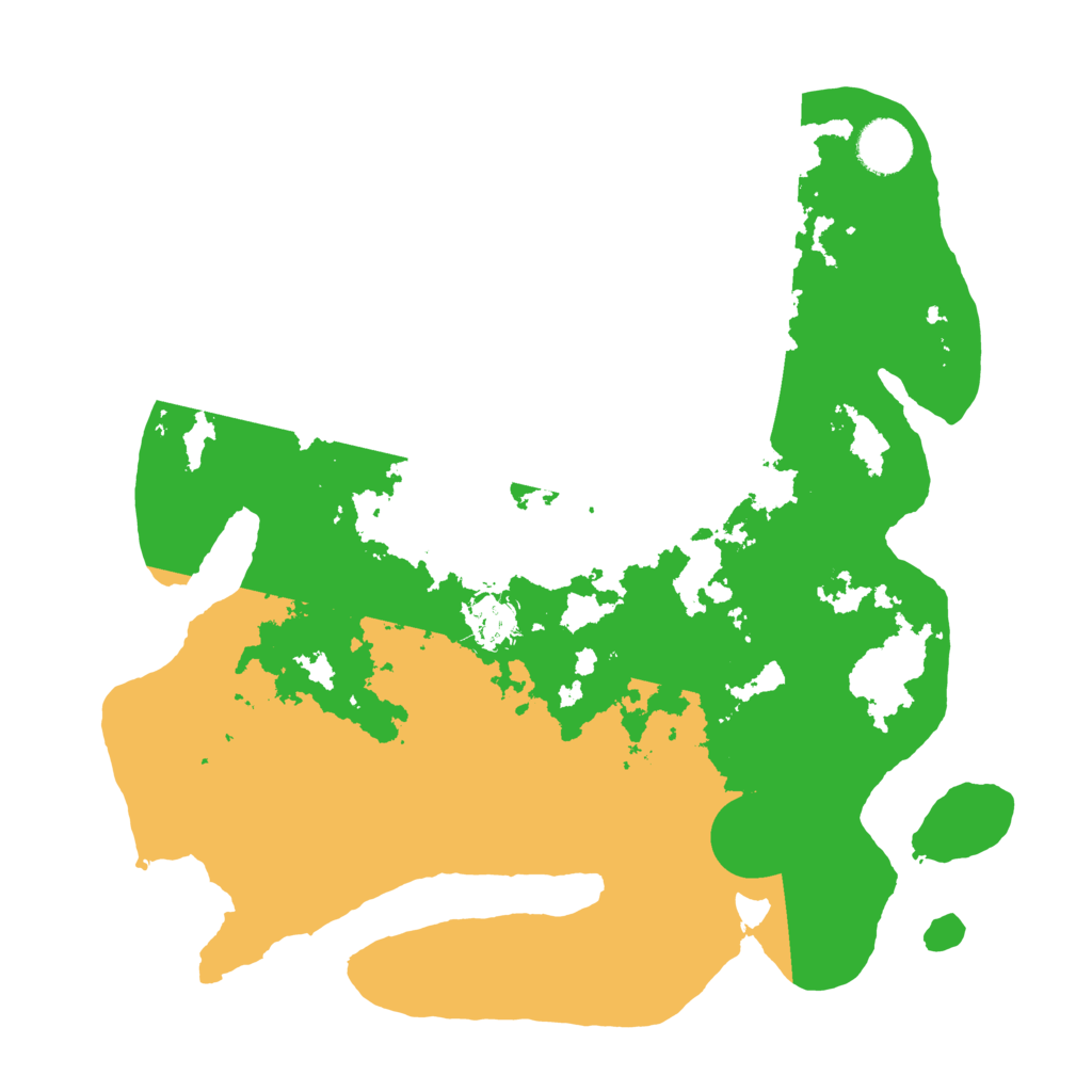 Biome Rust Map: Barren, Size: 3500, Seed: 203