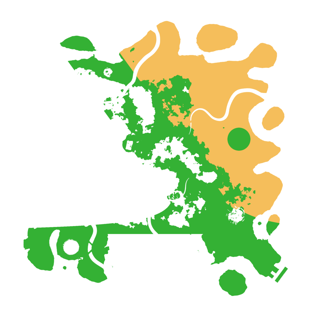 Biome Rust Map: Procedural Map, Size: 3600, Seed: 16593