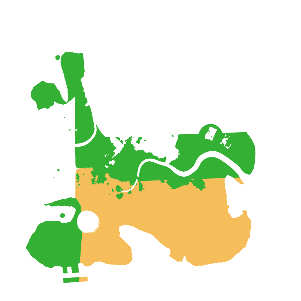 Biome Rust Map: Procedural Map, Size: 2500, Seed: 4432