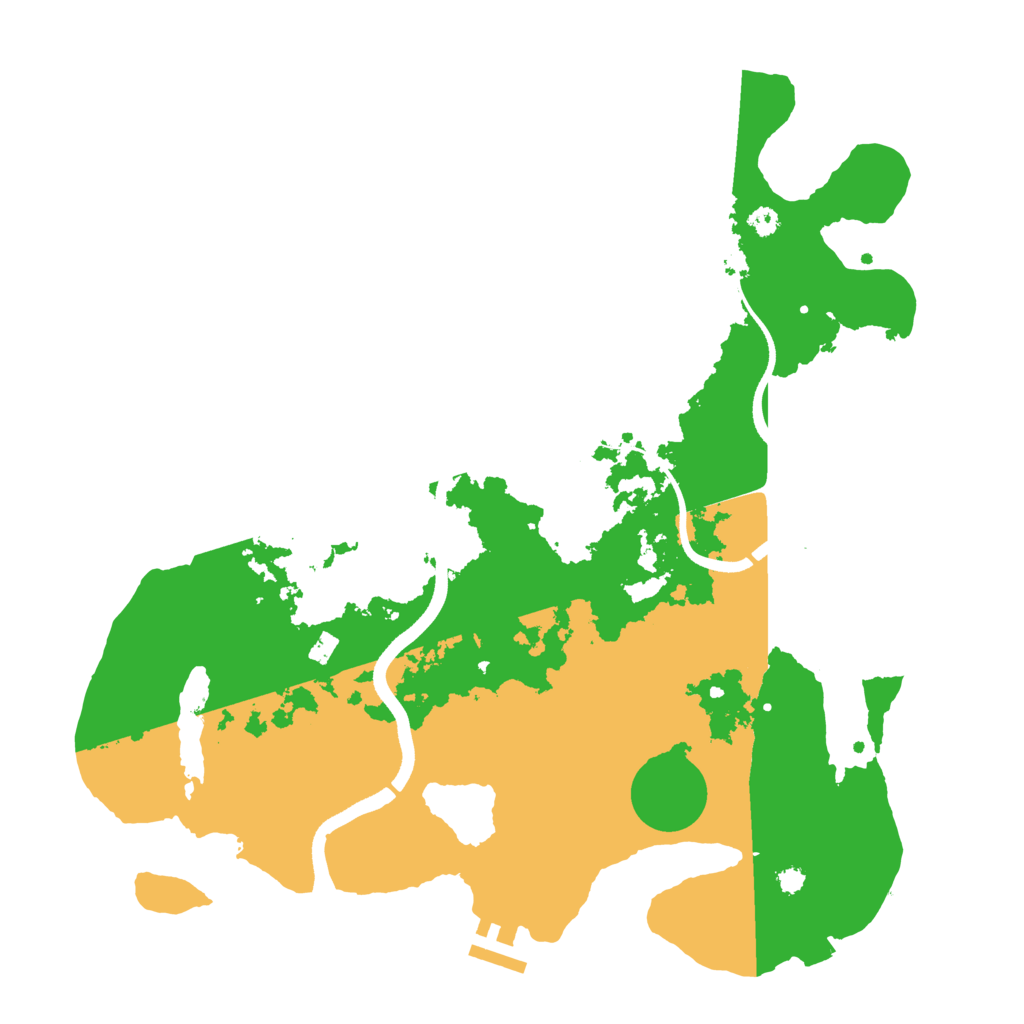 Biome Rust Map: Procedural Map, Size: 3550, Seed: 111228