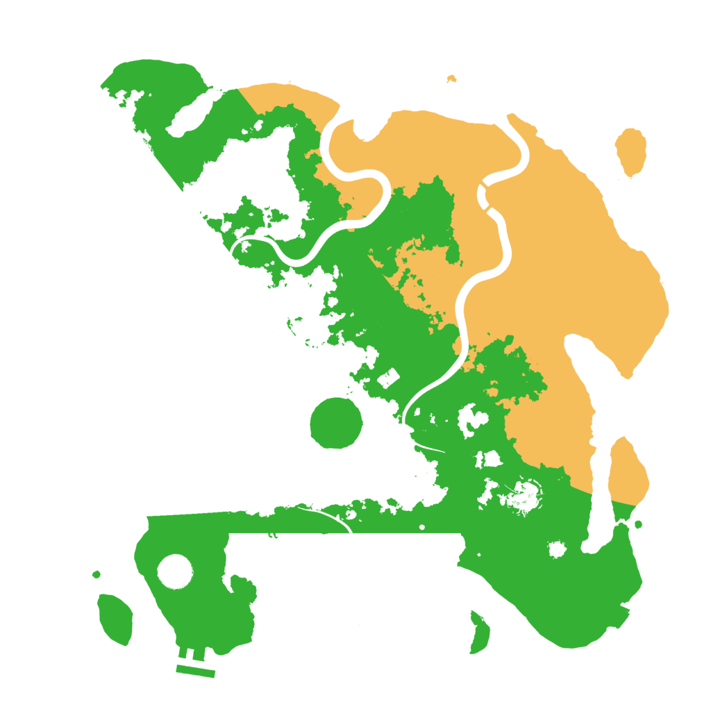 Biome Rust Map: Procedural Map, Size: 3700, Seed: 1685862052