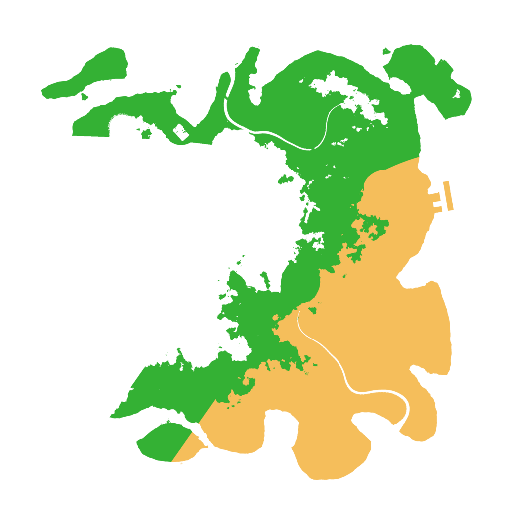 Biome Rust Map: Procedural Map, Size: 3500, Seed: 44938