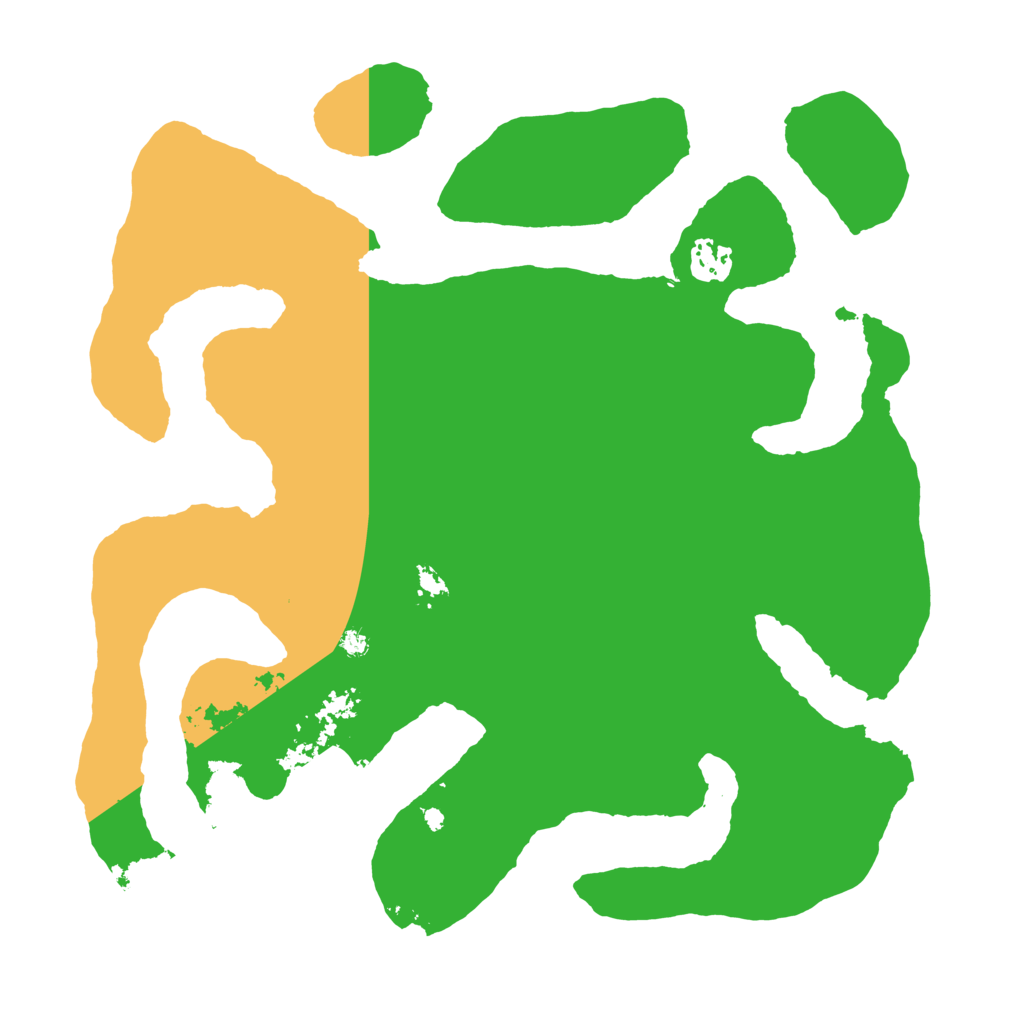 Biome Rust Map: Barren, Size: 3500, Seed: 27349903