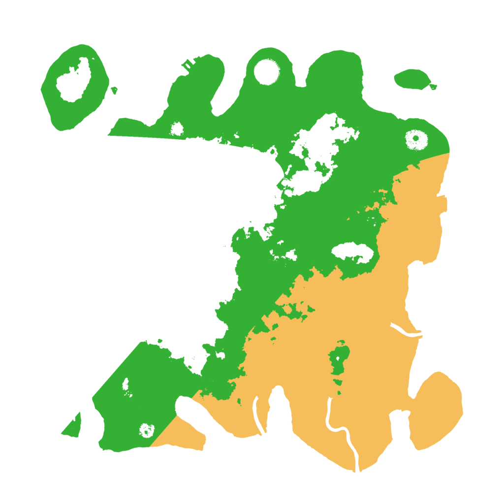 Biome Rust Map: Procedural Map, Size: 3500, Seed: 444632424