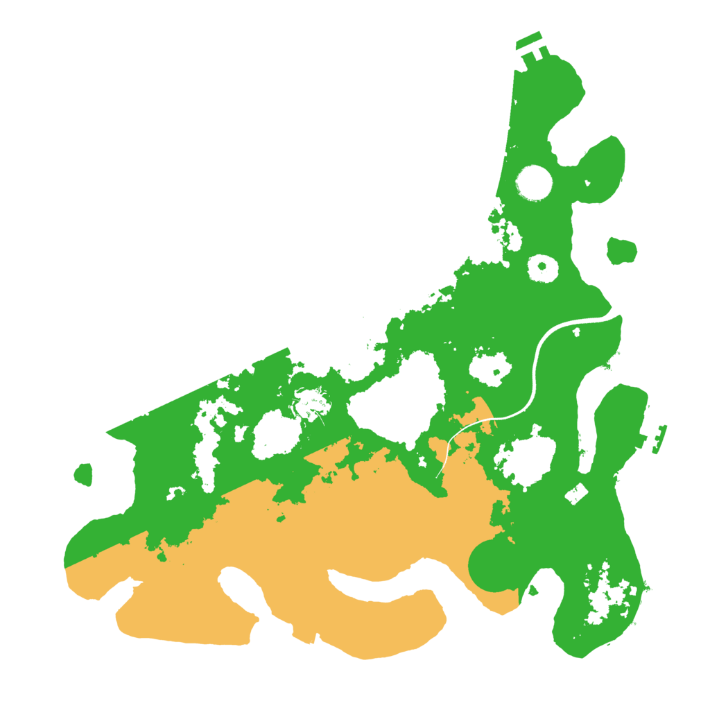 Biome Rust Map: Procedural Map, Size: 3550, Seed: 727895