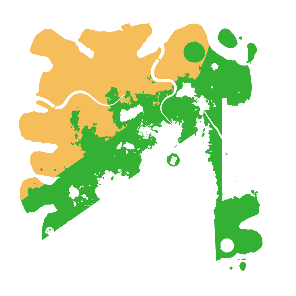 Biome Rust Map: Procedural Map, Size: 3800, Seed: 25426