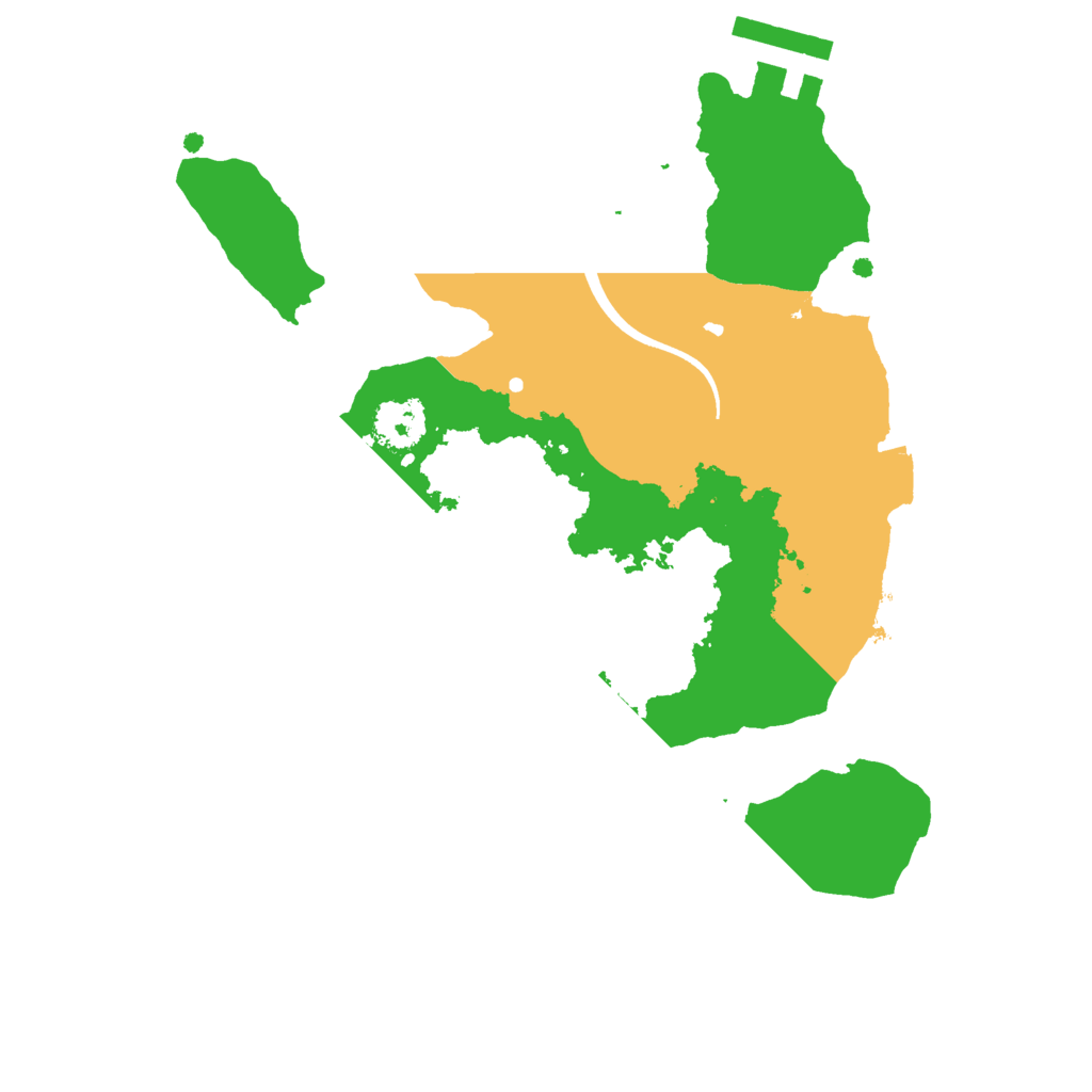 Biome Rust Map: Procedural Map, Size: 2200, Seed: 520346447