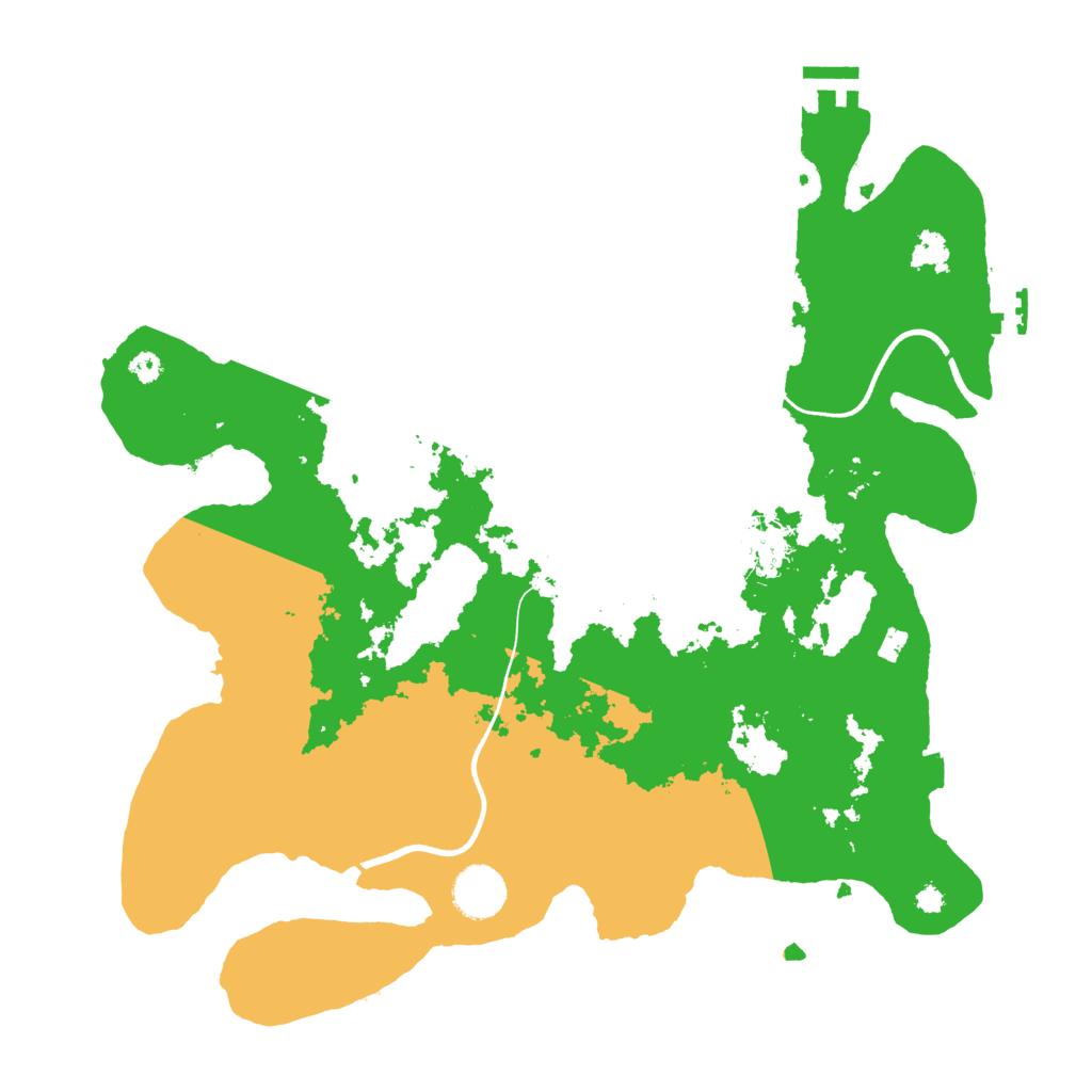 Biome Rust Map: Procedural Map, Size: 3600, Seed: 169081