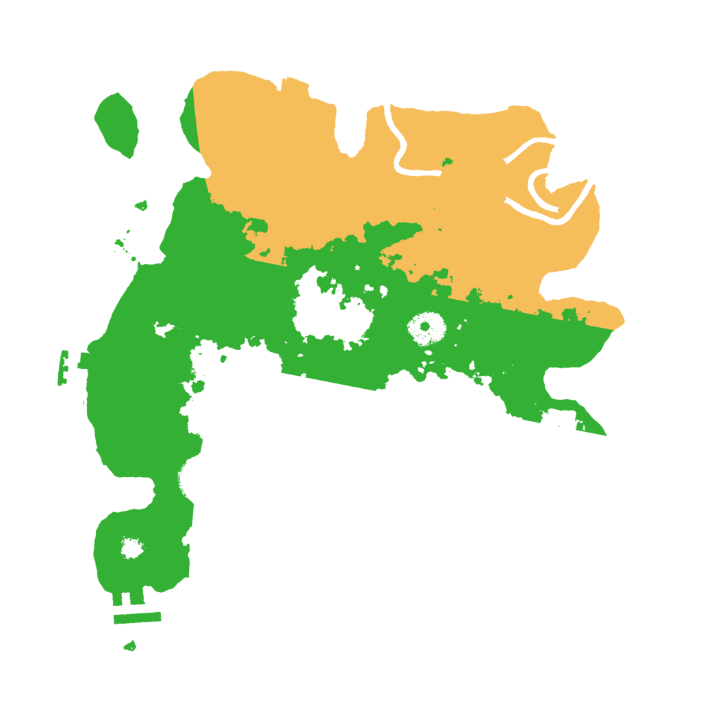 Biome Rust Map: Procedural Map, Size: 3000, Seed: 15760
