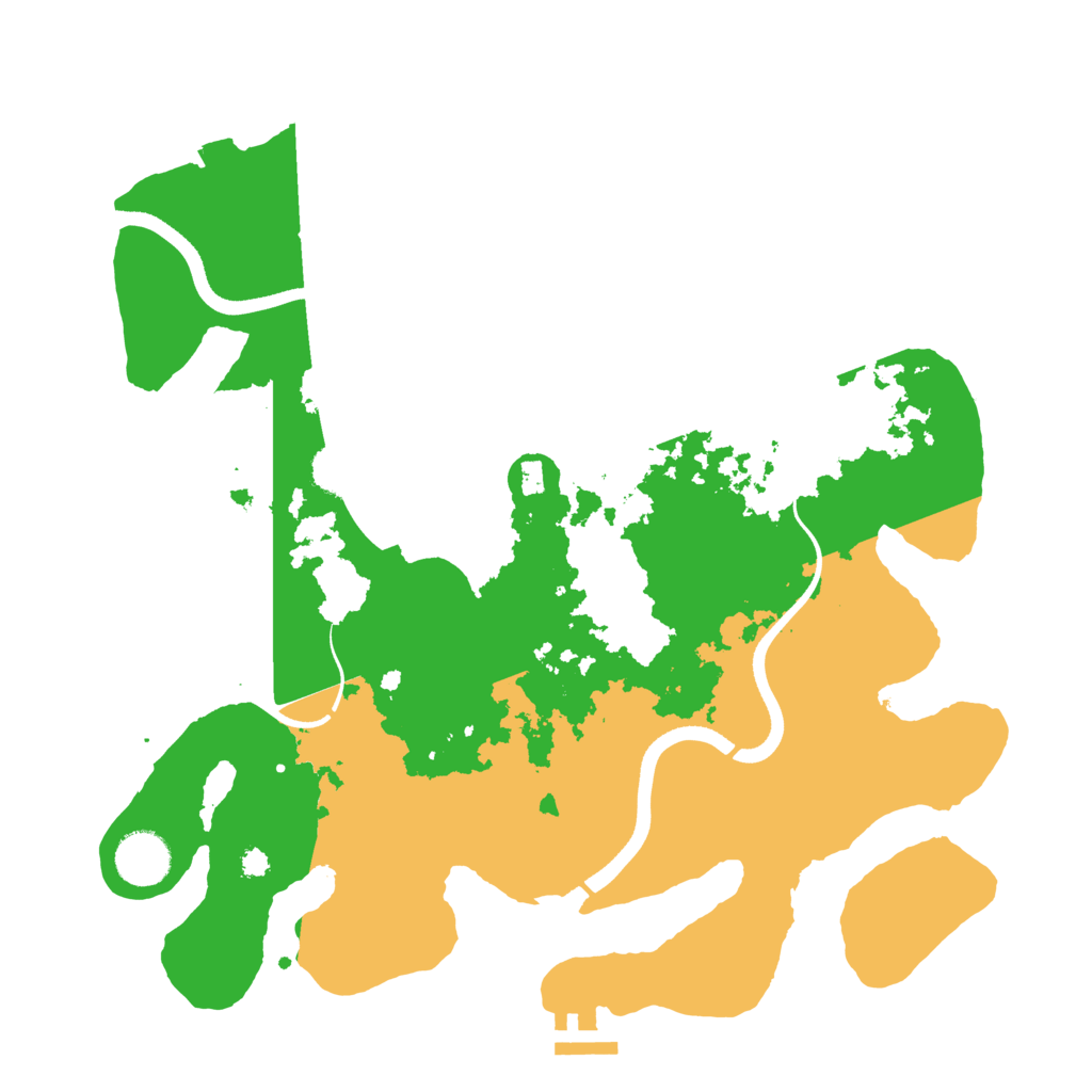 Biome Rust Map: Procedural Map, Size: 3500, Seed: 2014725621