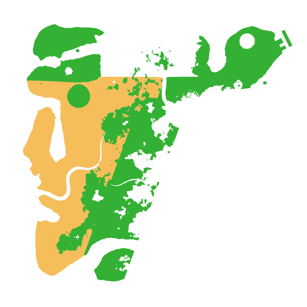 Biome Rust Map: Procedural Map, Size: 3550, Seed: 169931