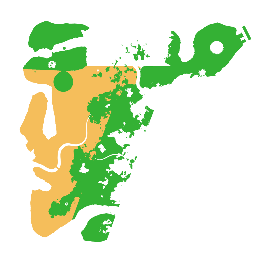 Biome Rust Map: Procedural Map, Size: 3550, Seed: 169931