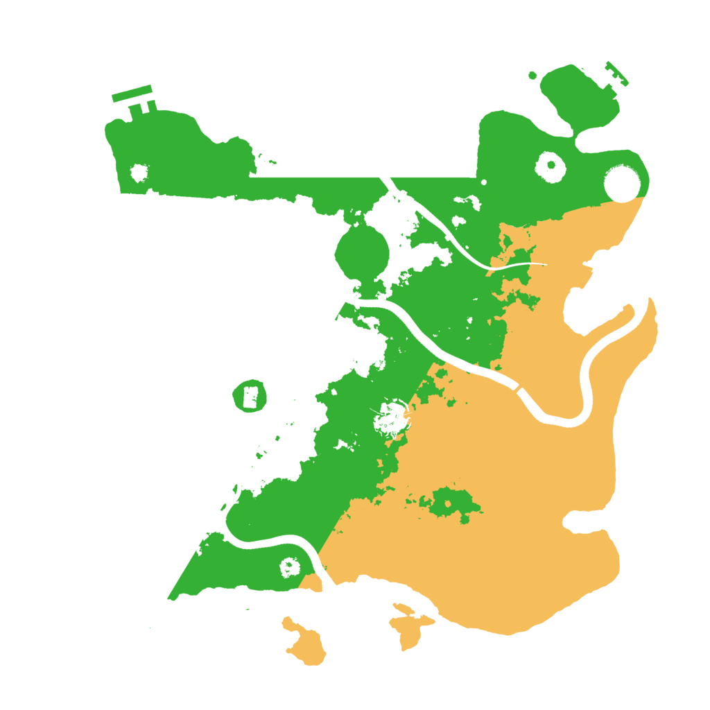 Biome Rust Map: Procedural Map, Size: 3550, Seed: 296729