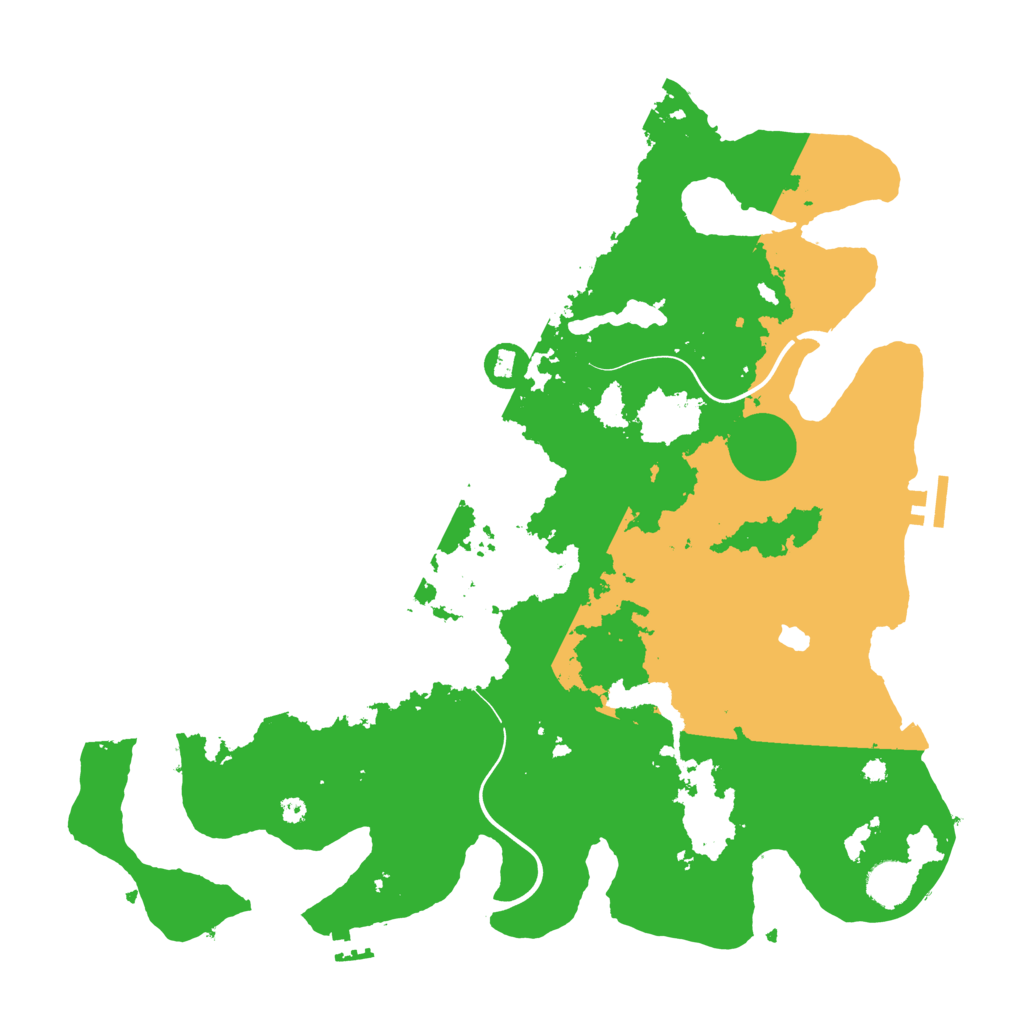 Biome Rust Map: Procedural Map, Size: 4000, Seed: 1929778416