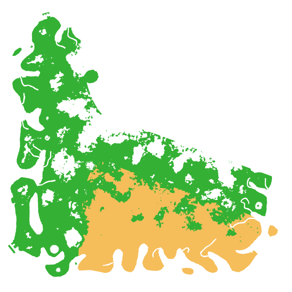 Biome Rust Map: Procedural Map, Size: 6000, Seed: 78458