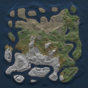 Thumbnail Rust Map: Procedural Map, Size: 4000, Seed: 83067940, 16 Monuments