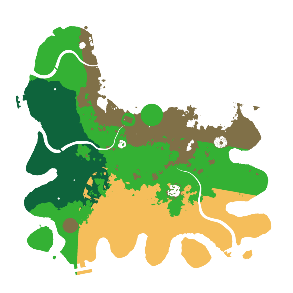 Biome Rust Map: Procedural Map, Size: 3500, Seed: 42846057