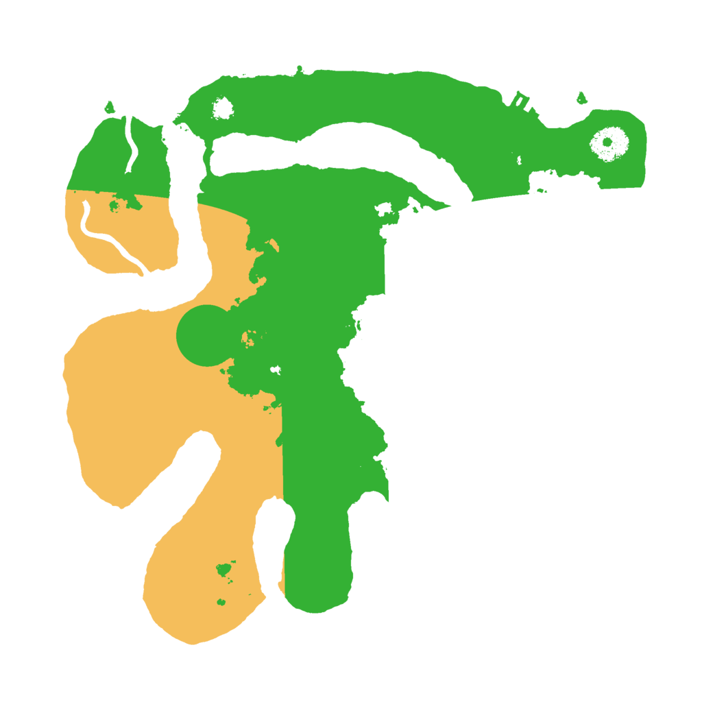 Biome Rust Map: Procedural Map, Size: 3000, Seed: 236623