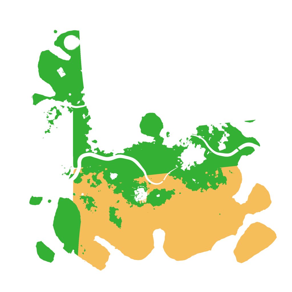 Biome Rust Map: Procedural Map, Size: 3500, Seed: 79696212