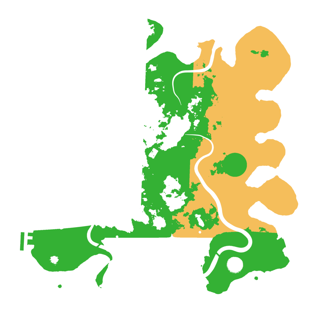 Biome Rust Map: Procedural Map, Size: 3500, Seed: 780796131