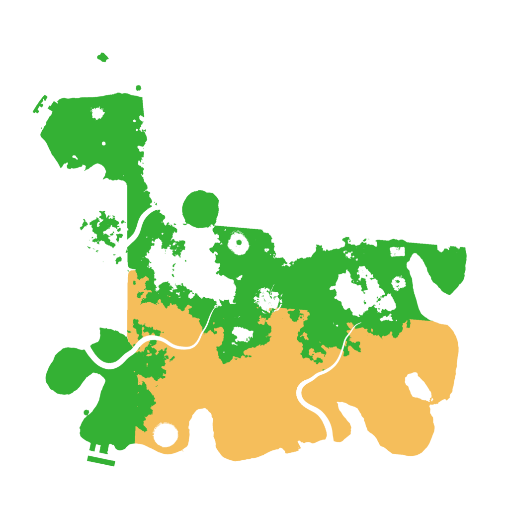 Biome Rust Map: Procedural Map, Size: 3700, Seed: 1299963170