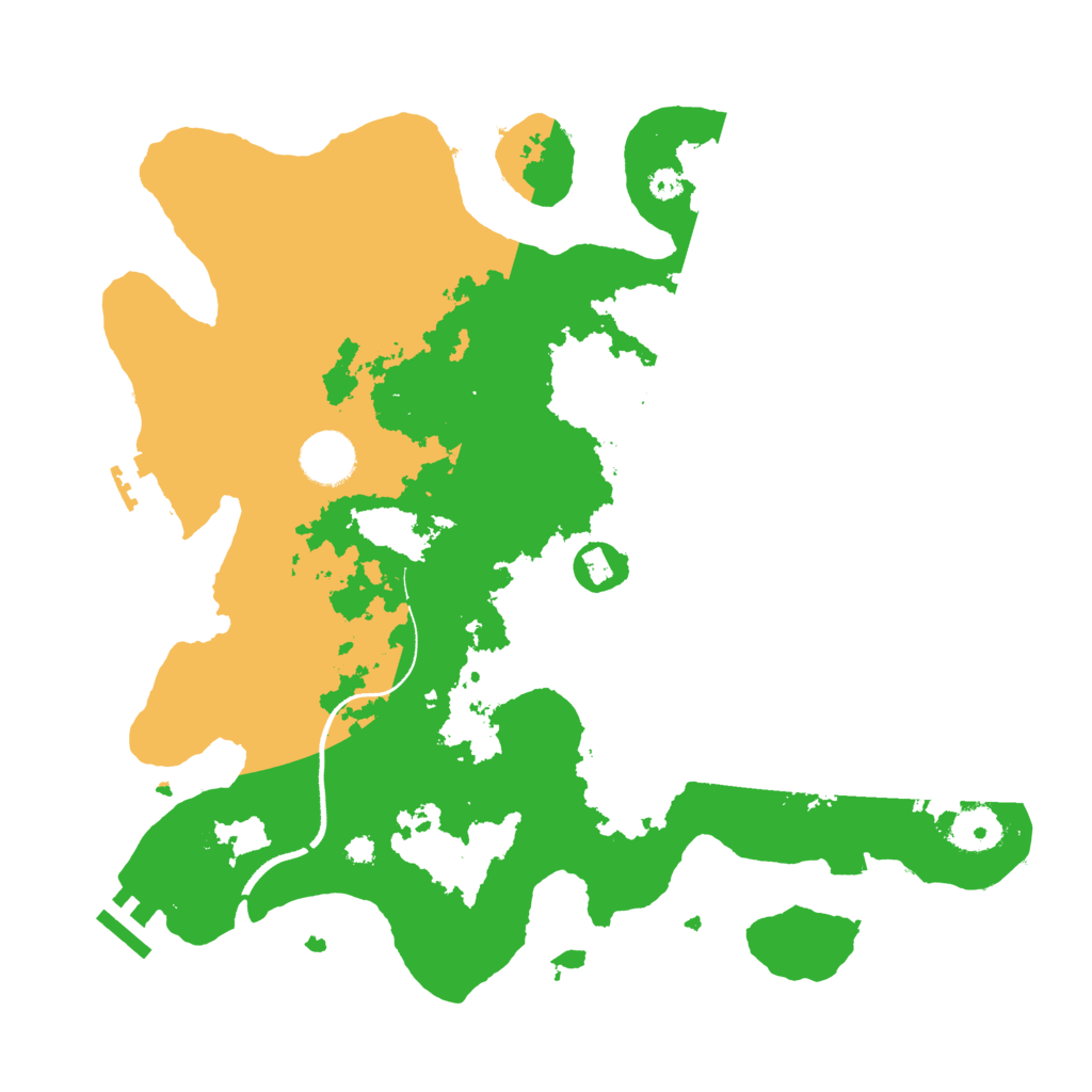 Biome Rust Map: Procedural Map, Size: 3500, Seed: 34444