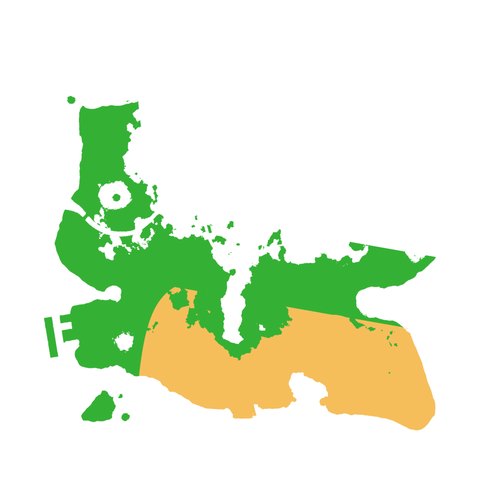Biome Rust Map: Procedural Map, Size: 2500, Seed: 1973669461