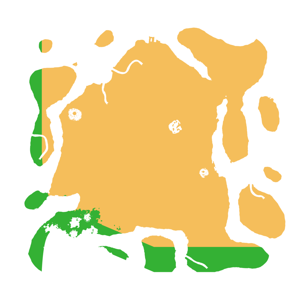 Biome Rust Map: Procedural Map, Size: 3550, Seed: 468345