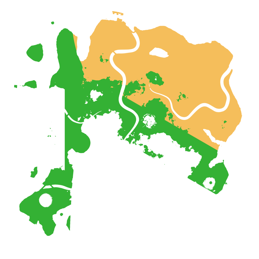 Biome Rust Map: Procedural Map, Size: 3500, Seed: 1541700073
