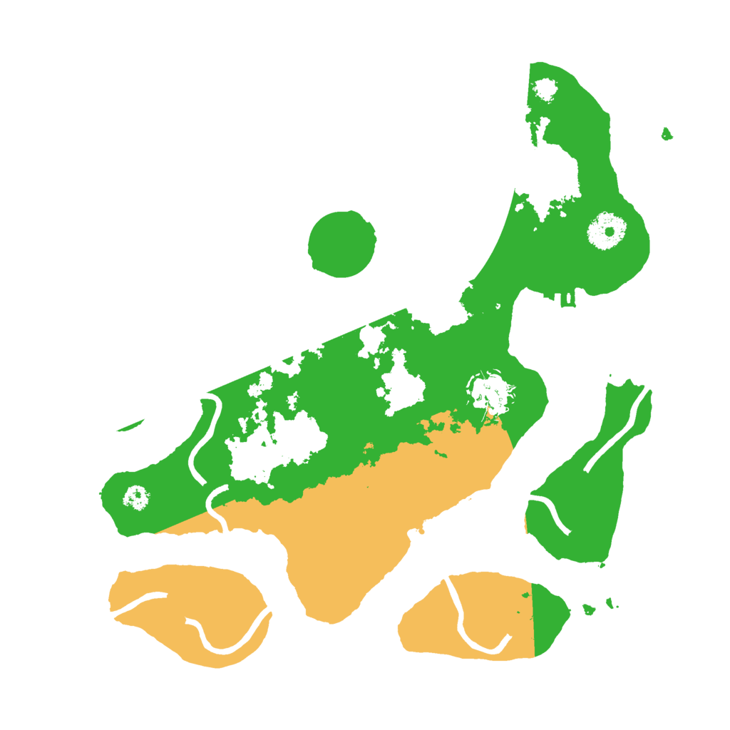 Biome Rust Map: Procedural Map, Size: 3000, Seed: 960127