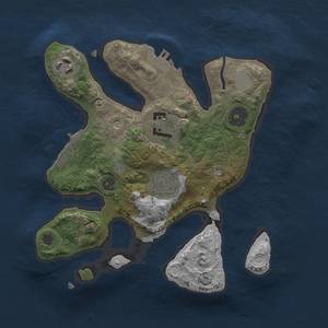 Thumbnail Rust Map: Procedural Map, Size: 2500, Seed: 8675, 11 Monuments