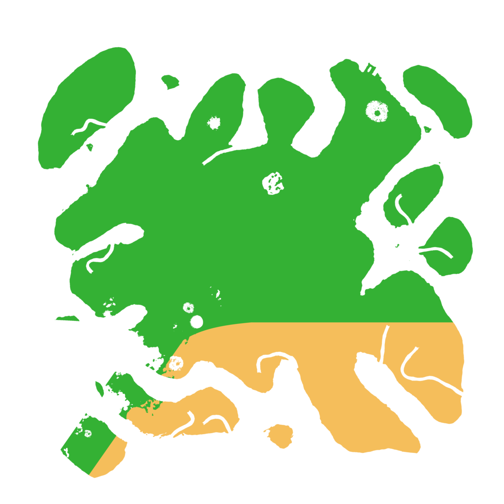 Biome Rust Map: Procedural Map, Size: 3500, Seed: 7545