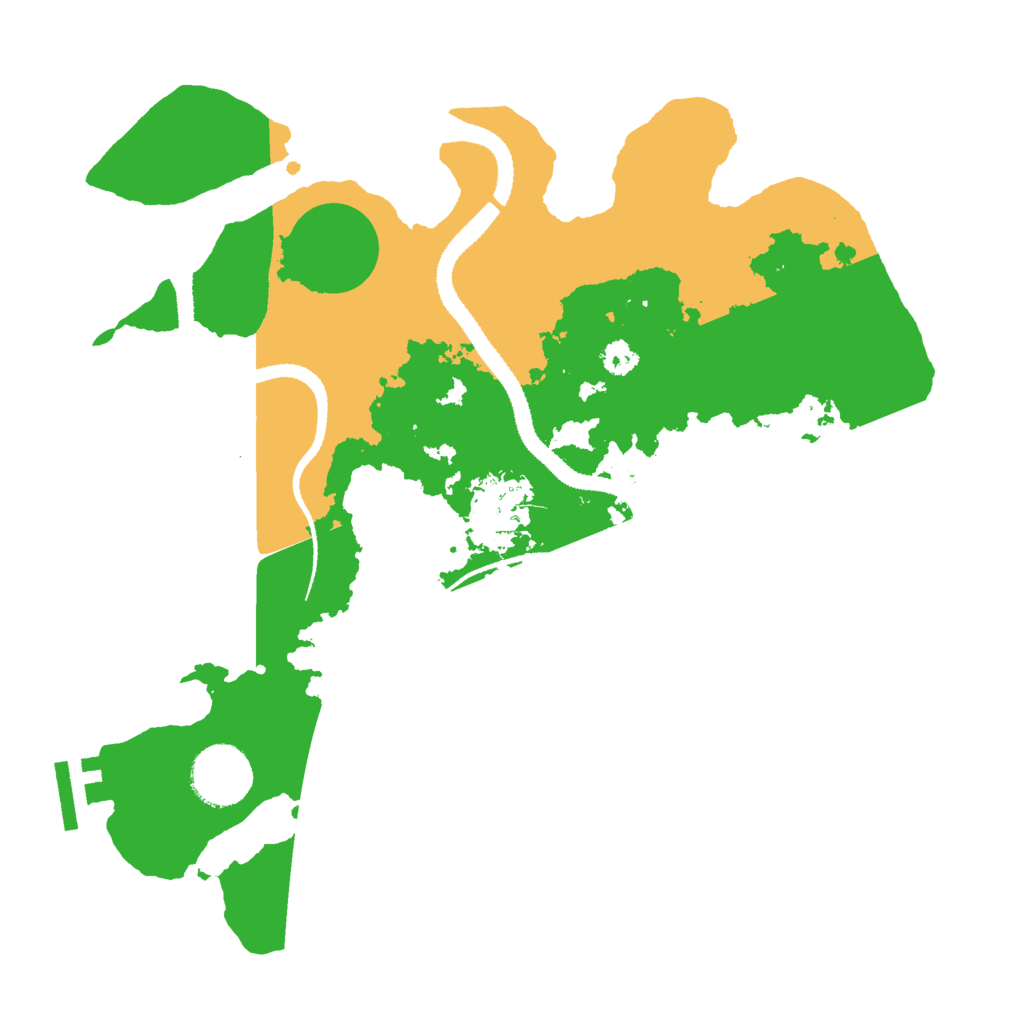 Biome Rust Map: Procedural Map, Size: 3000, Seed: 447707