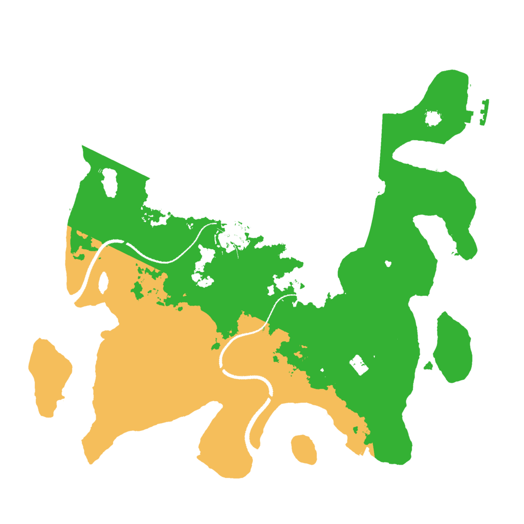 Biome Rust Map: Procedural Map, Size: 3000, Seed: 2429558