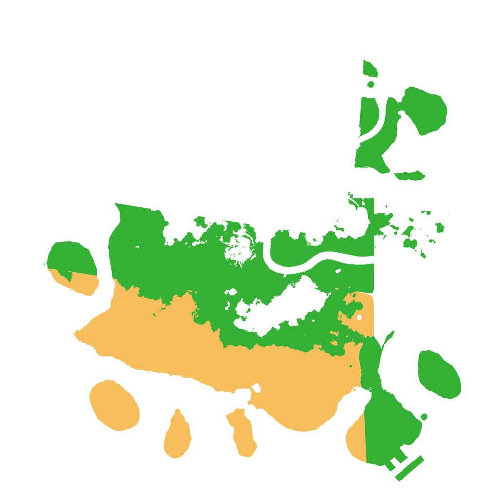 Biome Rust Map: Procedural Map, Size: 3000, Seed: 654151