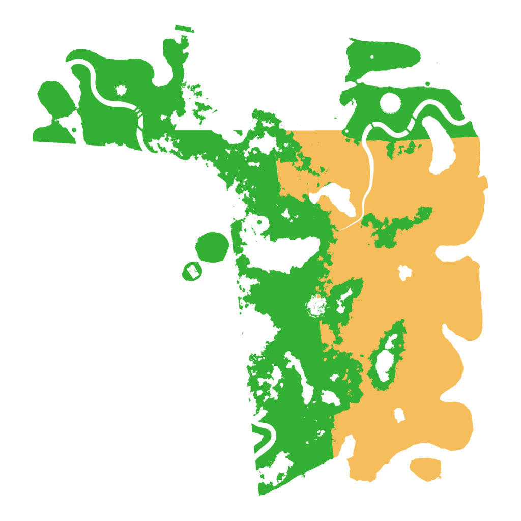 Biome Rust Map: Procedural Map, Size: 4500, Seed: 561098