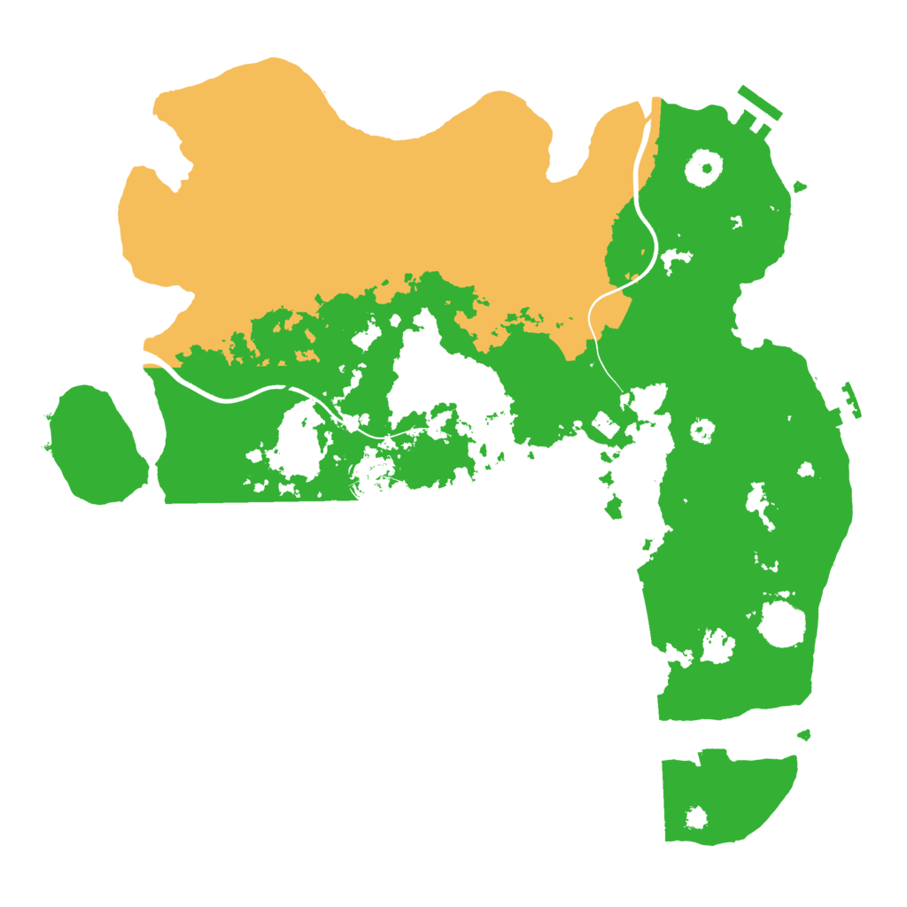 Biome Rust Map: Procedural Map, Size: 3700, Seed: 315677473