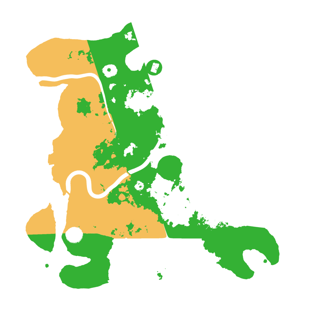 Biome Rust Map: Procedural Map, Size: 3500, Seed: 6910015